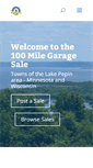 Mobile Screenshot of 100milegaragesale.org